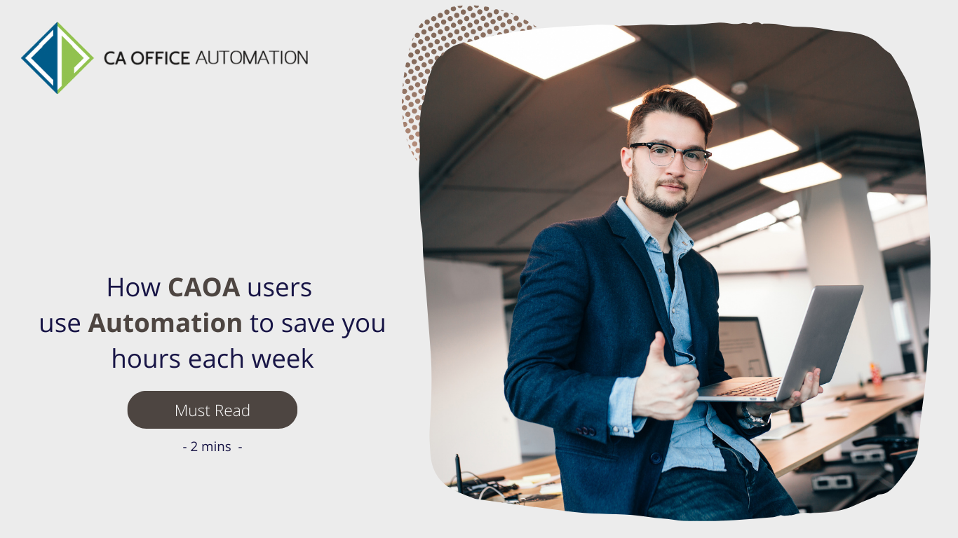 How CAOA users uses automation to save hours each week